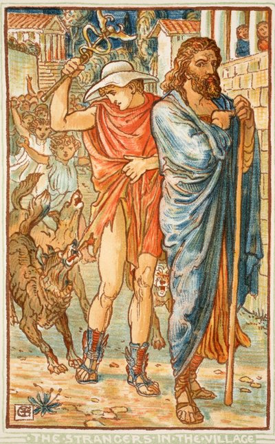 Gli stranieri nel villaggio, illustrazione da 
